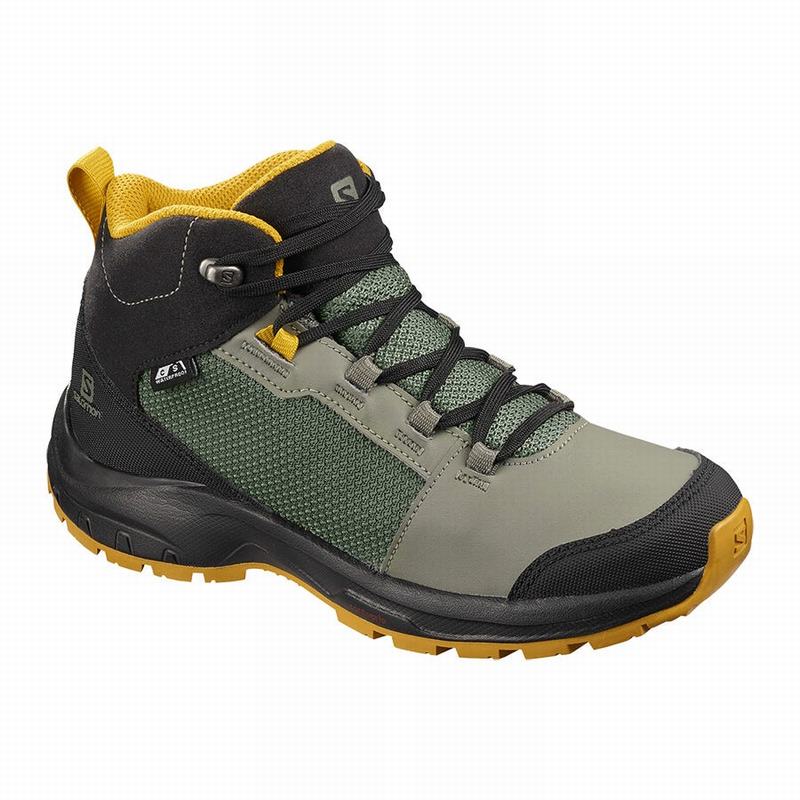 Zapatillas Trekking Salomon Niños Gris / Negras - Salomon Argentina OUTWARD CLIMASALOMON™ IMPERMEABL